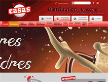 Tablet Screenshot of casas-distribution.com